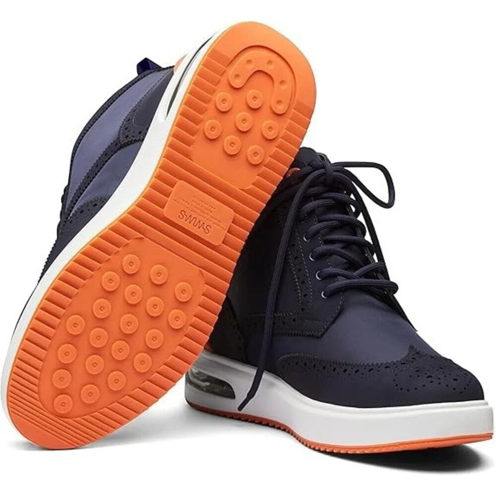 Swims Charles Hybrid Boot Men's US 8 Navy Blue Everyday Walking Shoes JOBB952